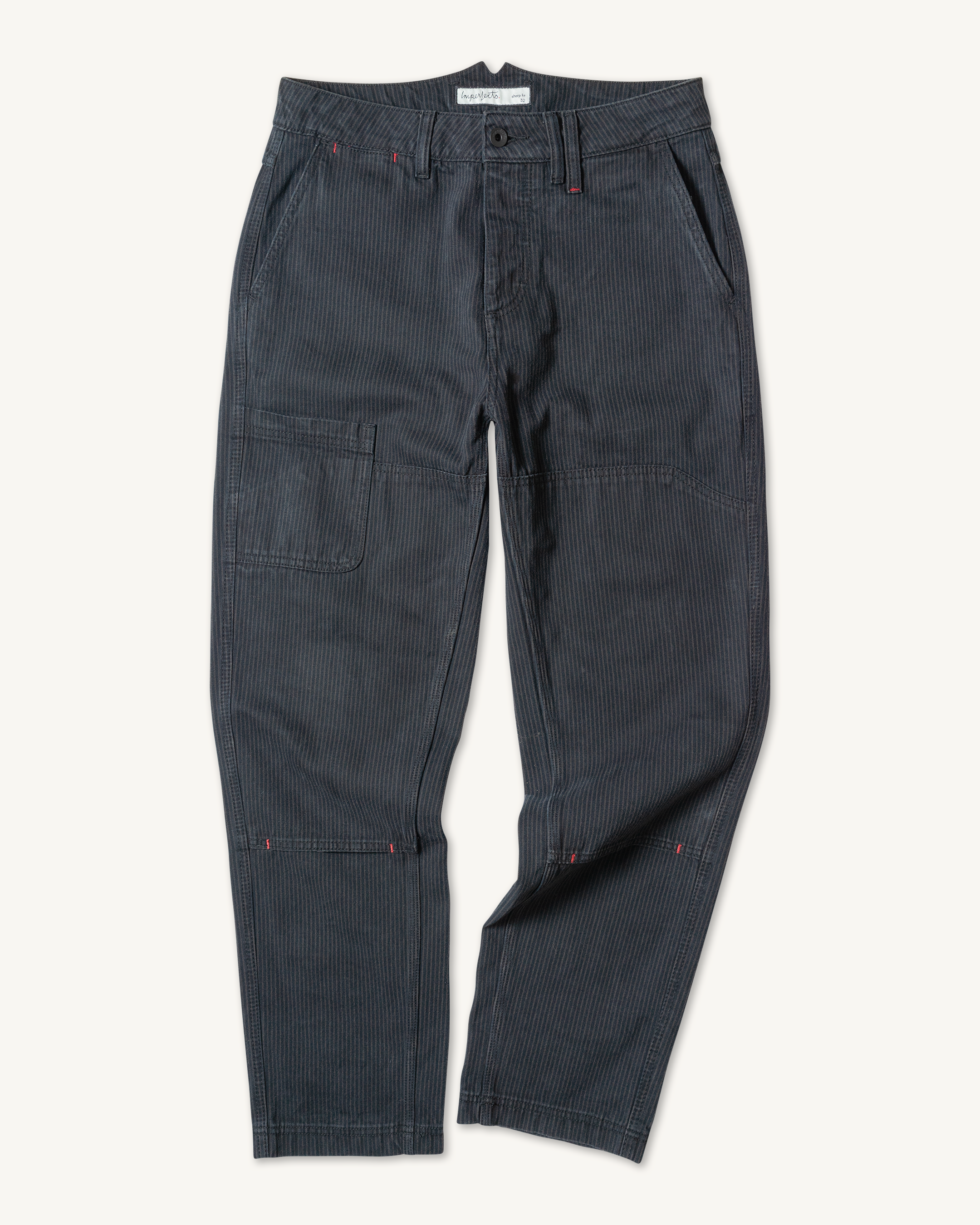 Courier Pant Sharp Fit in Indigo Hickory Stripe – Imperfects
