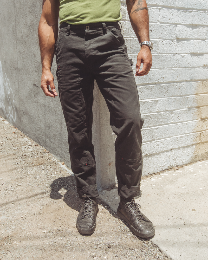 Dungaree Pant in Craft Canvas