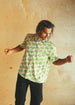Mr. Lynch's PJ Shirt in Bermuda Palms Charmeuse Silk