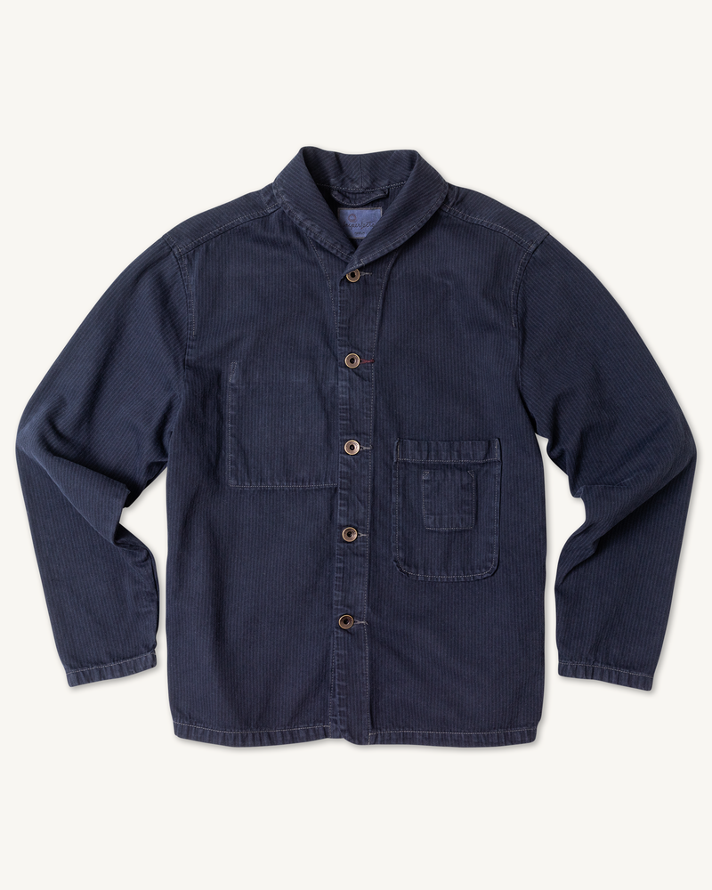 Shepherds Shirt in Over-Dyed Hickory Stripe