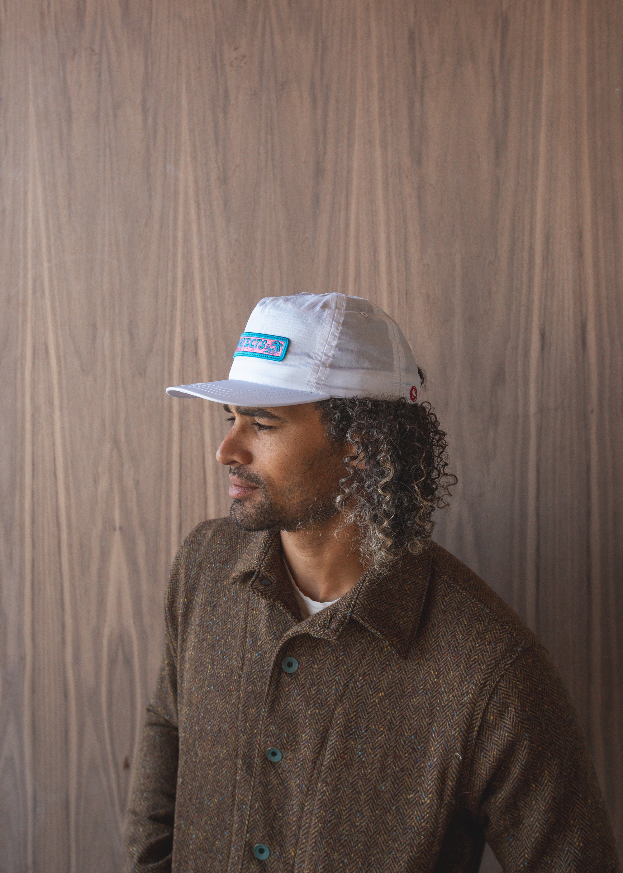 Surf Cap | Aloha Hologram in White Crinkle