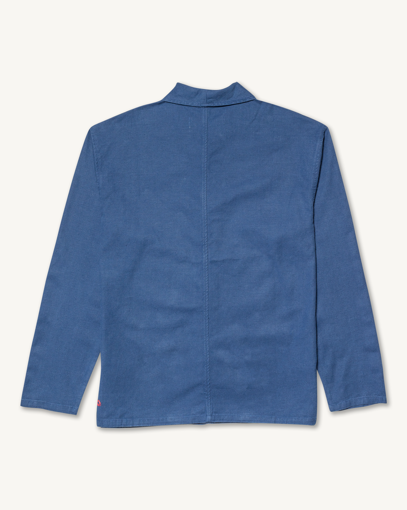 Shepherds Shirt in Vintage Blue Hemp Canvas Shirts Tops Imperfects