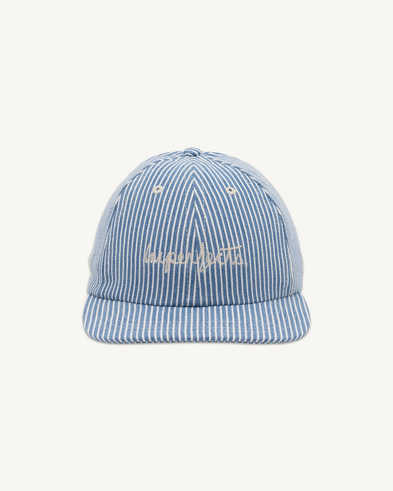 Director's Cap in Indigo Hickory Stripe {USA MADE}