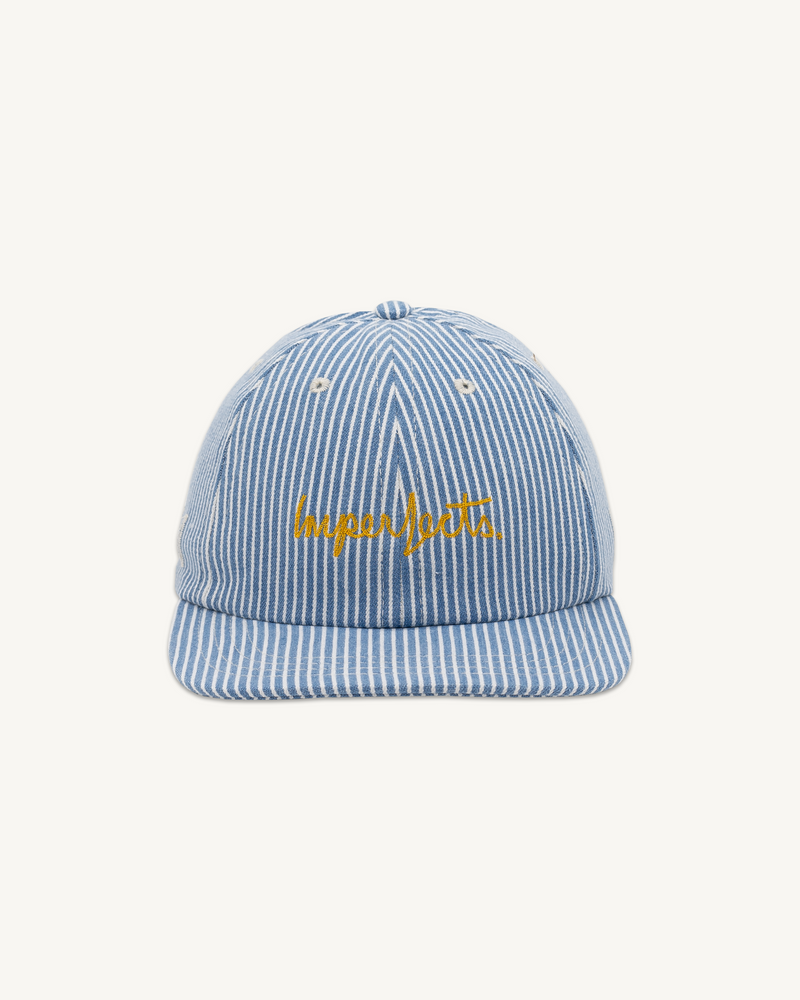 Director's Cap in Indigo Hickory Stripe {USA MADE}