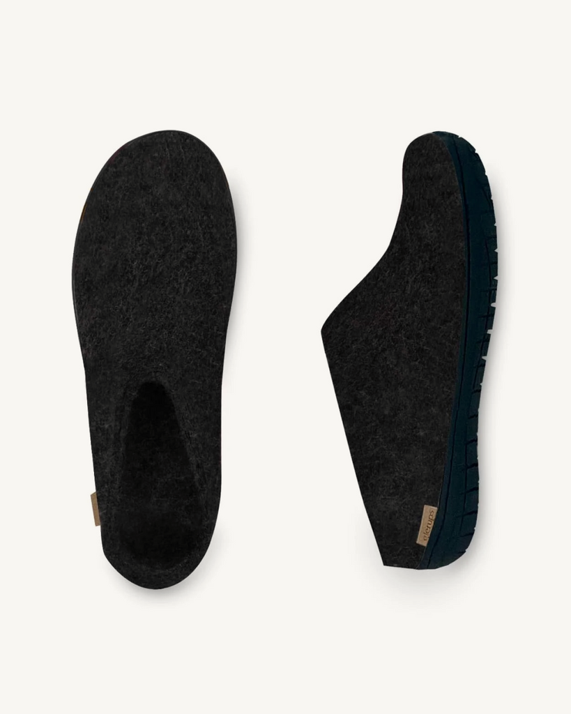 Glerups | Slip-On in Charcoal w/ Black Rubber Sole-Glerups-Imperfects