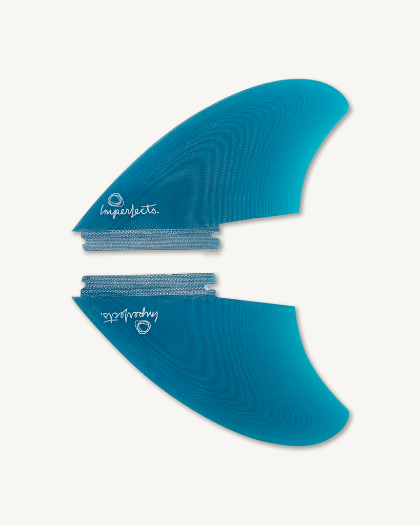 Hummingbird Keel Fin Set in Blue-Imperfects-Imperfects