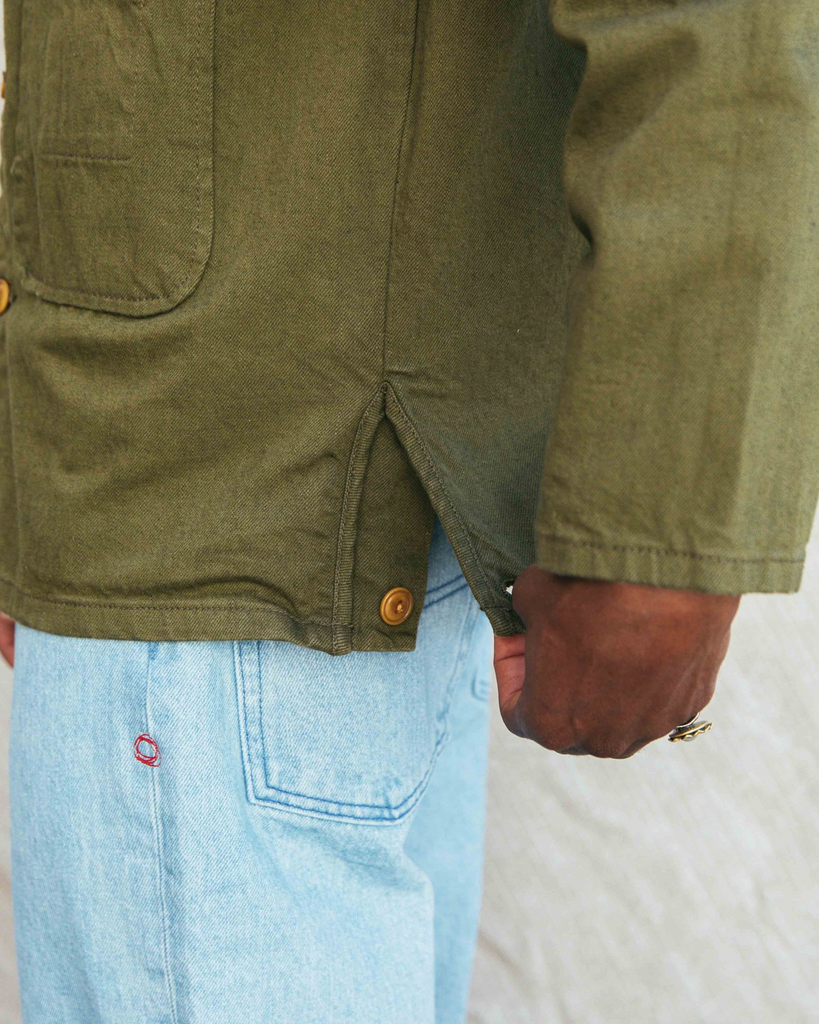The Good Luck Shepherds Shirt in Japanese Selvedge Fatigue-Imperfects-Imperfects