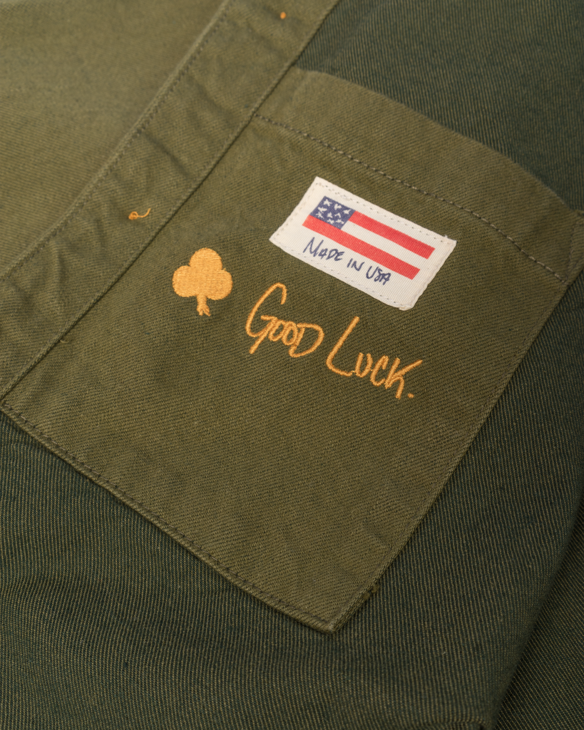 The Good Luck Shepherds Shirt in Japanese Selvedge Fatigue-Imperfects-Imperfects