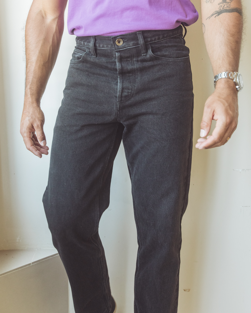 329A Jean in Primo Denim Seawashed Obsidian