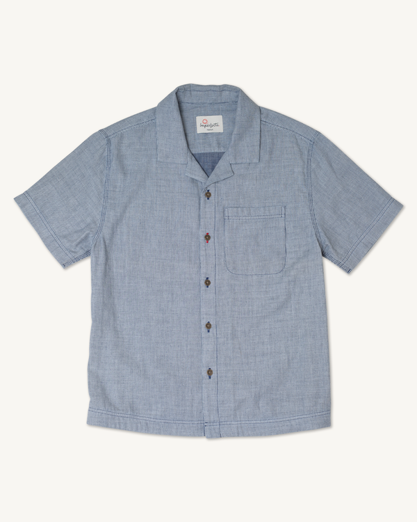 Cliffs Camp Collar Shirt in Summer Cloth