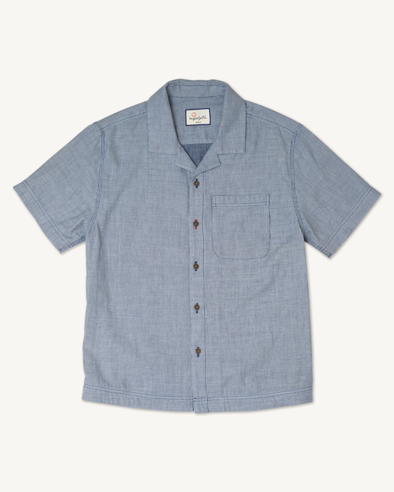 Cliffs Camp Collar Shirt in Summer Cloth