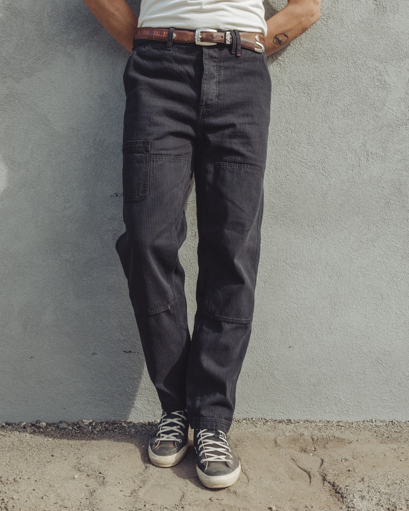 Courier Pant OG Fit in Indigo Hickory Stripe