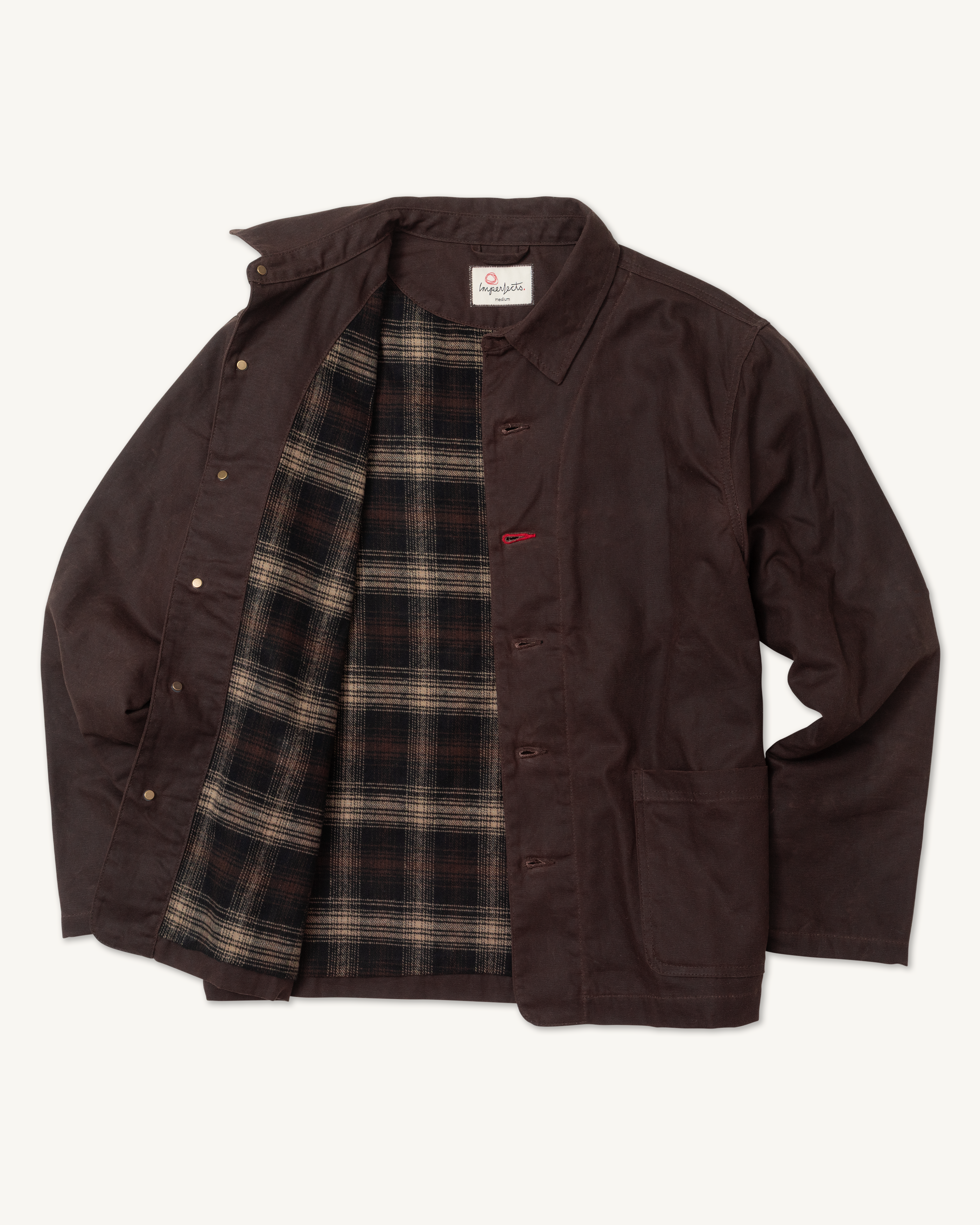 Flannel Lined Creators Coat in Waxed Craft Canvas – Imperfects Flannel Lined Creators Coat in Waxed Craft Canvas – Imperfects