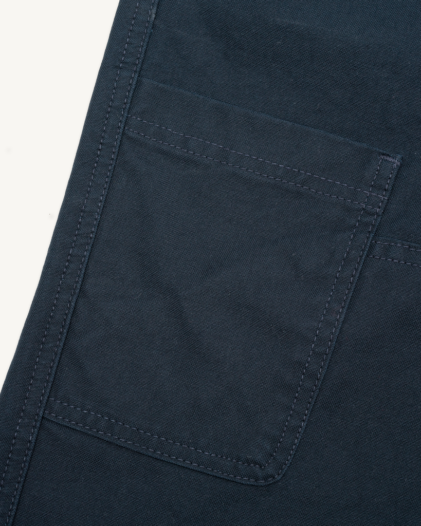 Imperfects - Courier Pant in Rinsed Dark Navy Shipyard Canvas