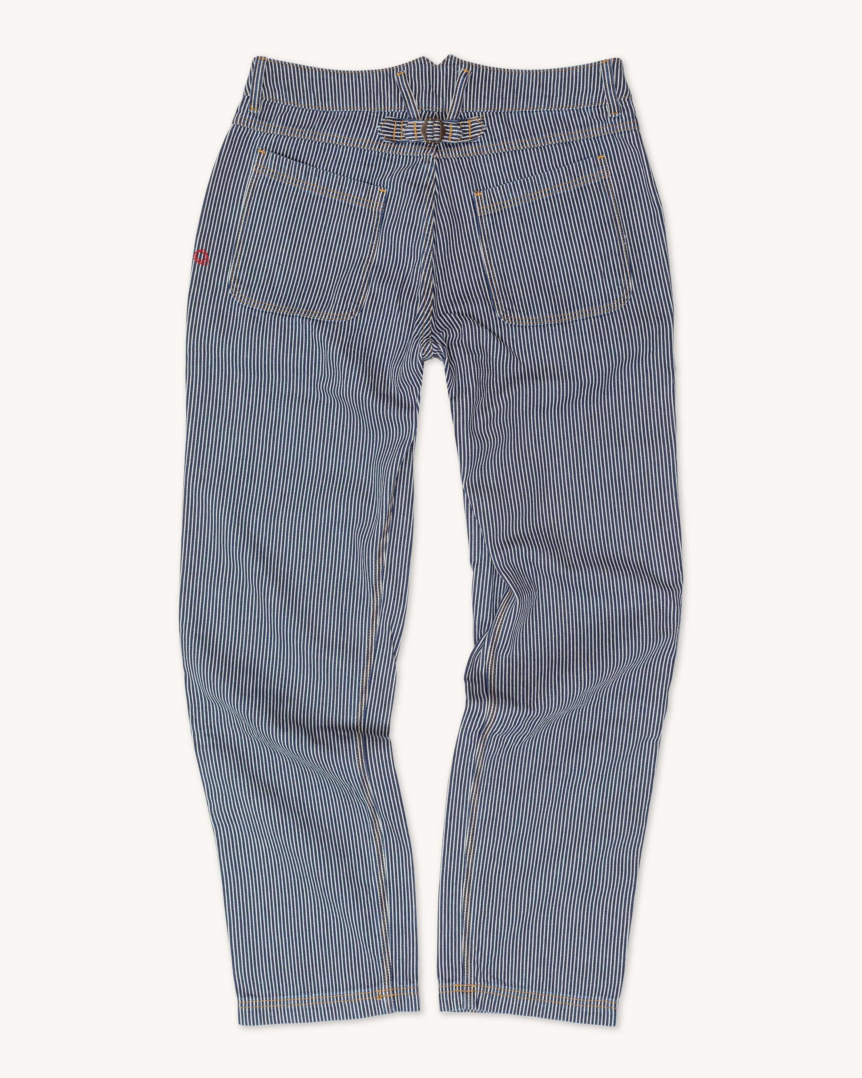 Courier Pant OG Fit in Indigo Hickory Stripe | Gold Thread