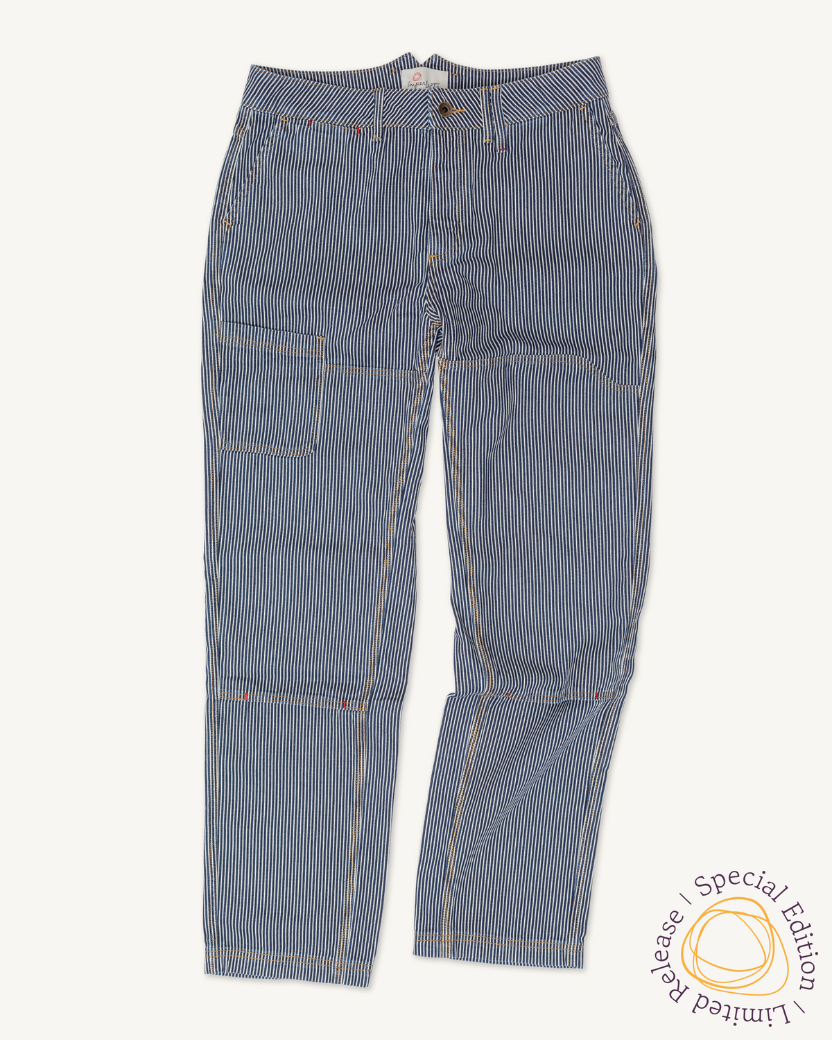 Courier Pant OG Fit in Indigo Hickory Stripe – Imperfects