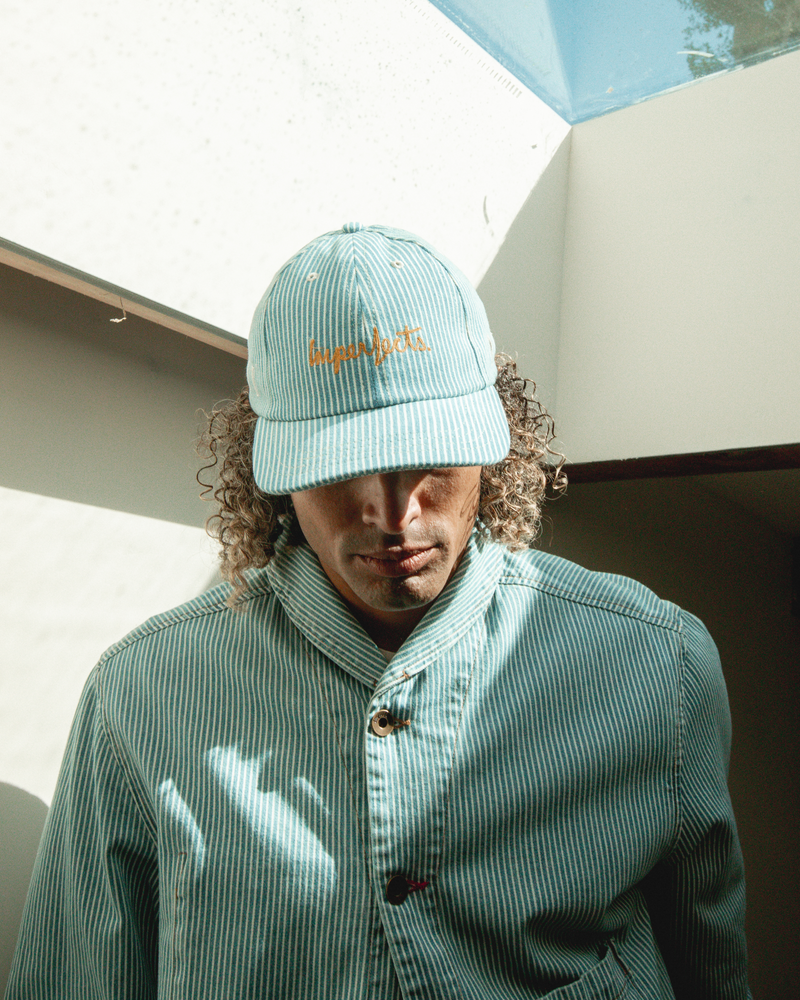 Director's Cap in Indigo Hickory Stripe {USA MADE}