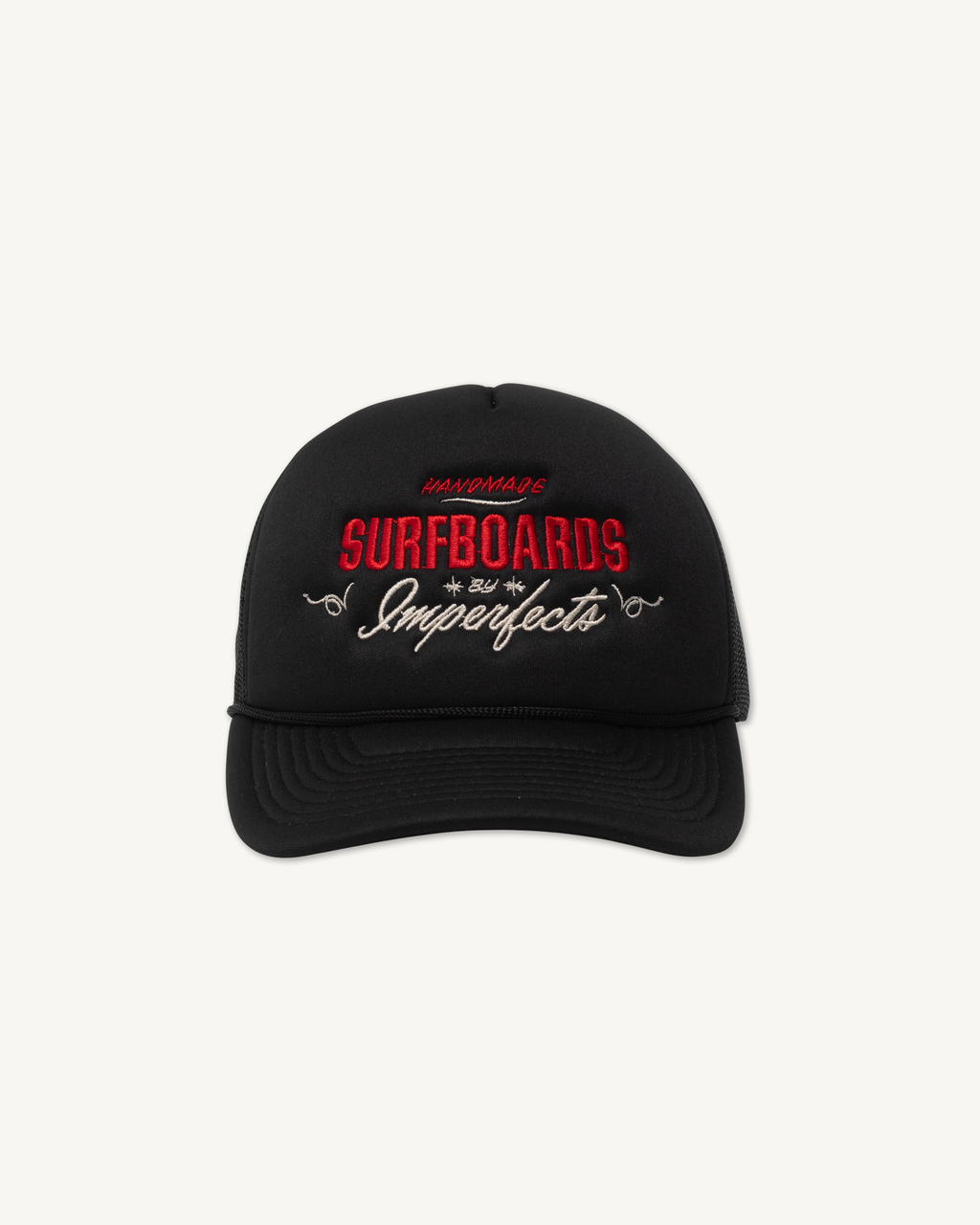 Handmade Surf Foam Trucker in Obsidian