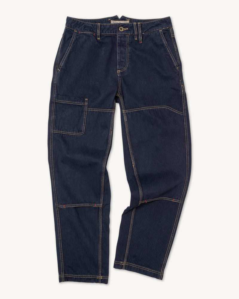 Courier Pant OG Fit in Over-Dyed Hickory Stripe