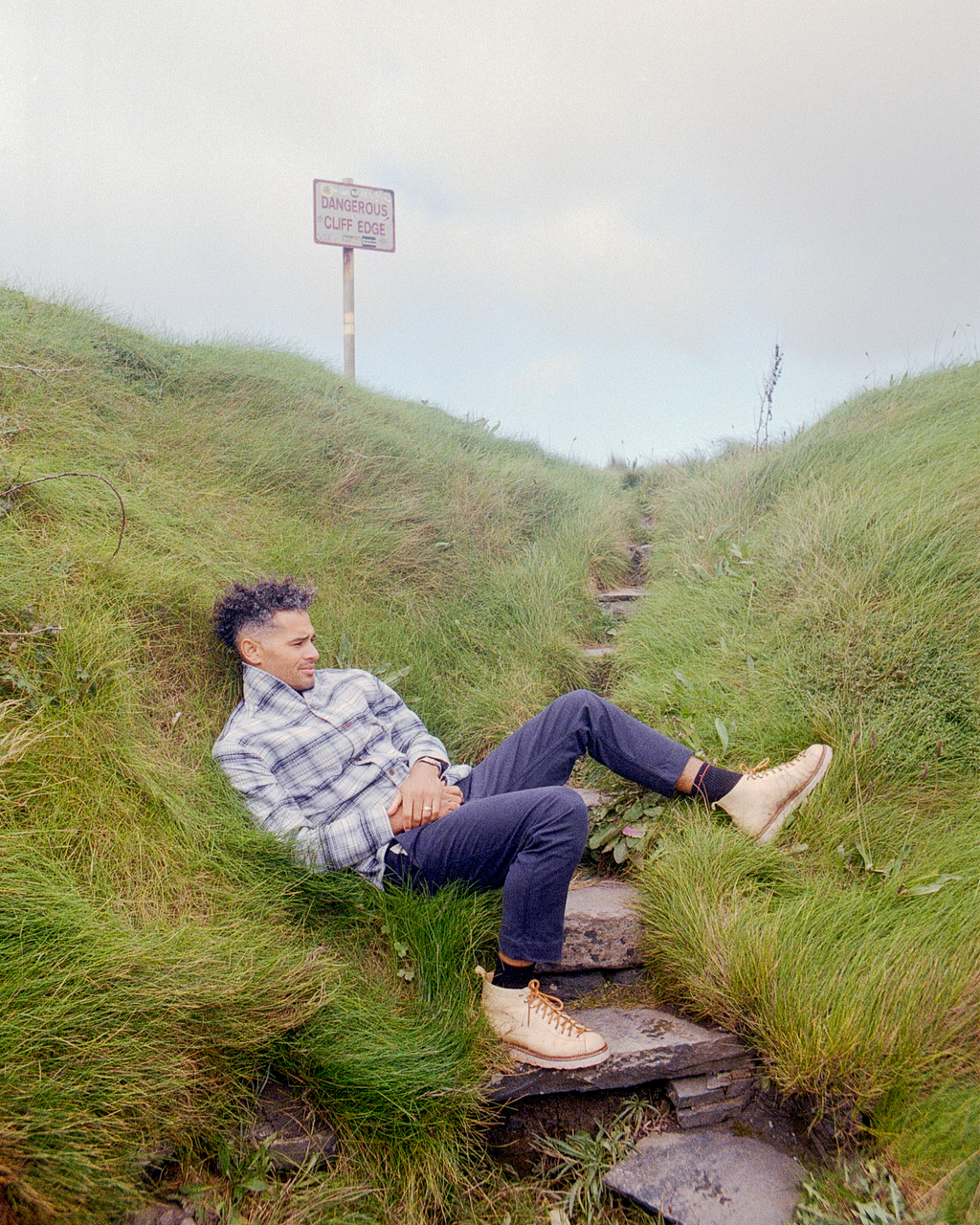 Shepherds Shirt Cotton Flannel Ireland Aero Blue