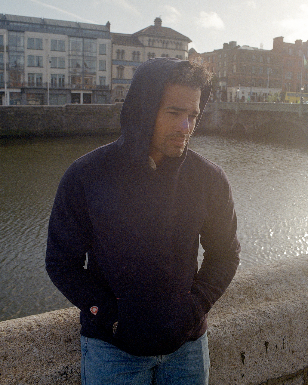 Icon Hoodie Midway Fleece Mens Dark Navy