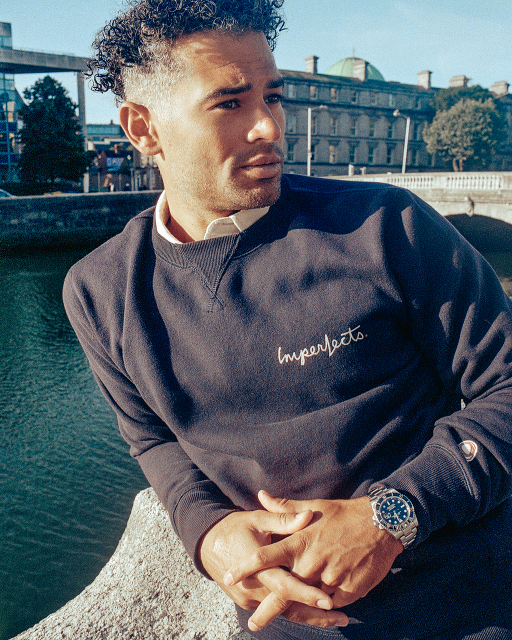 Signature Crew Midway Fleece Mens Obsidian