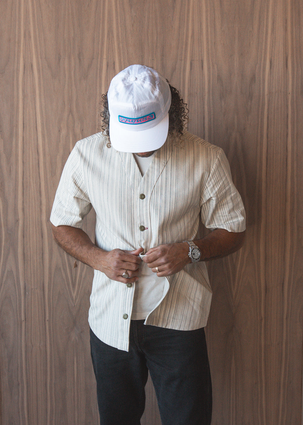 Surf Cap | Aloha Hologram in White Crinkle