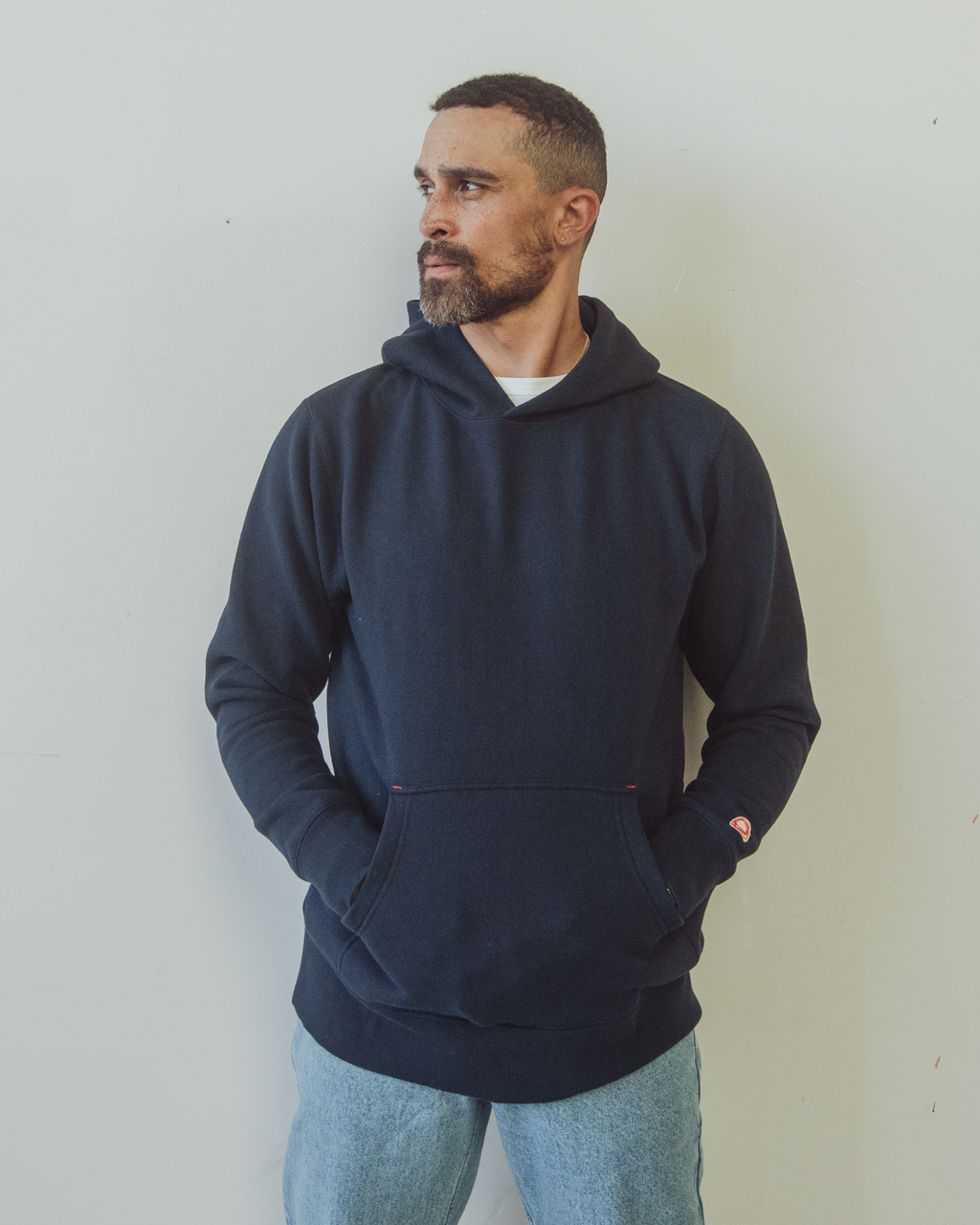 Icon Hoodie Midway Fleece Mens Dark Navy