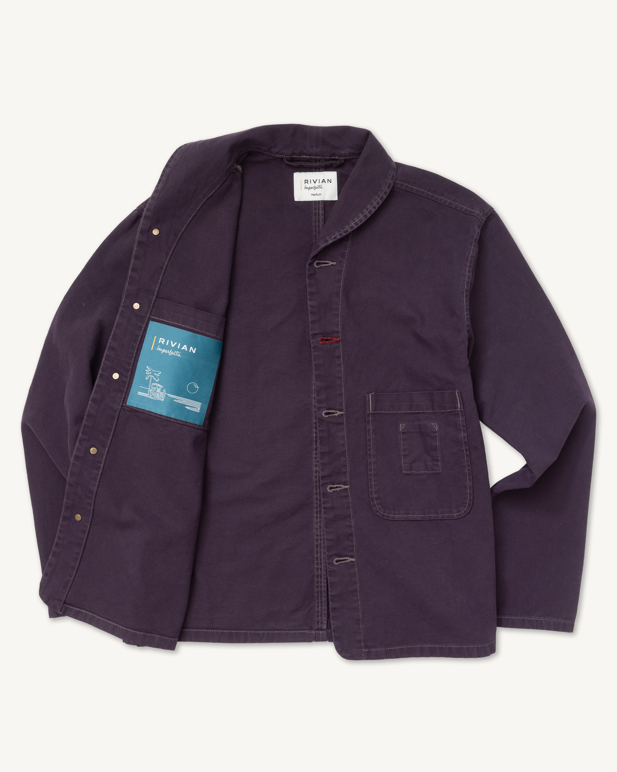 Imperfects Rivian Collaboration Shepherds  Shirt Borealis Purple
