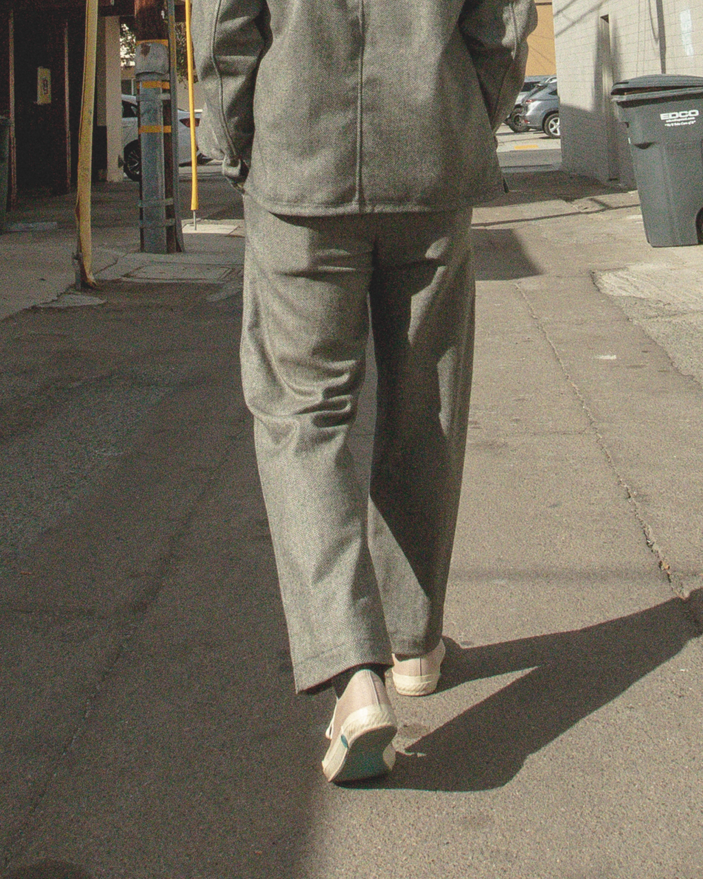 Mr. Lynch's 1201M Trouser in Irish Herringbone & Blue Label Silk