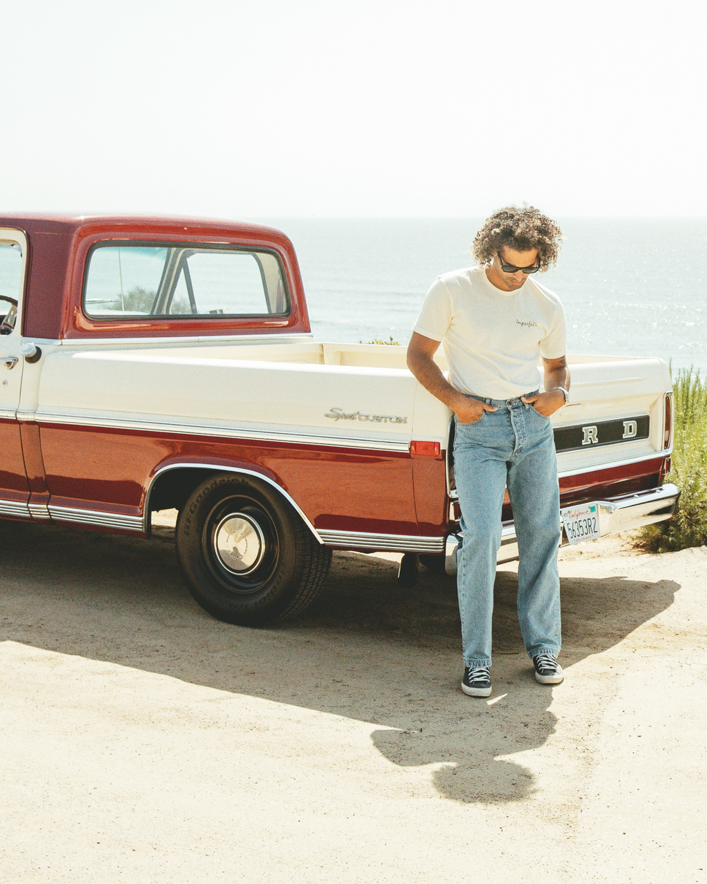 Mr. Lynch's F100 Sport Custom in 1971 Cream & Burgundy A.K.A. The Chief