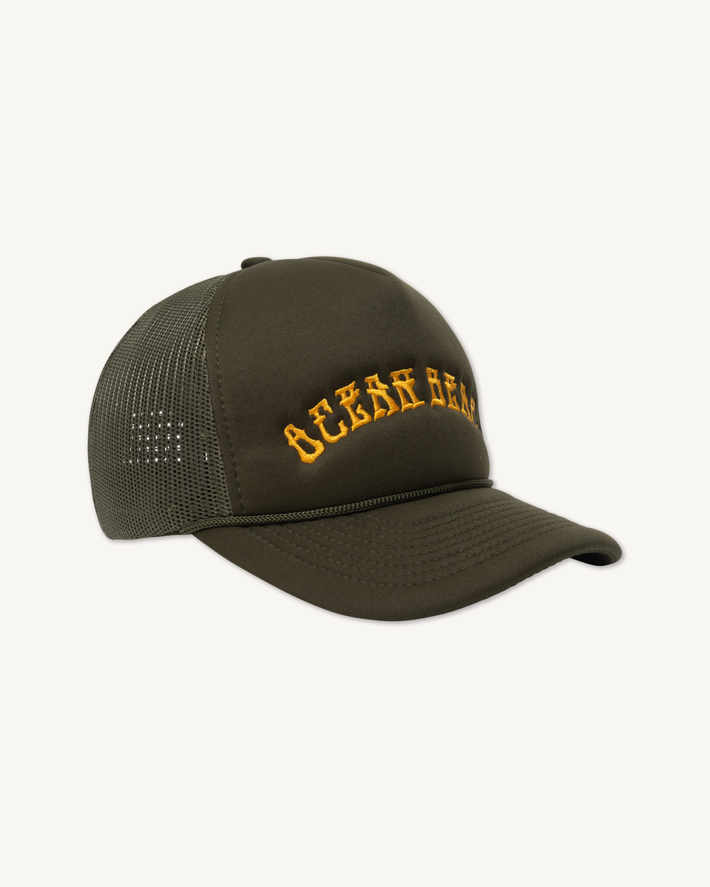 Ocean Beach Foam Trucker in Olive