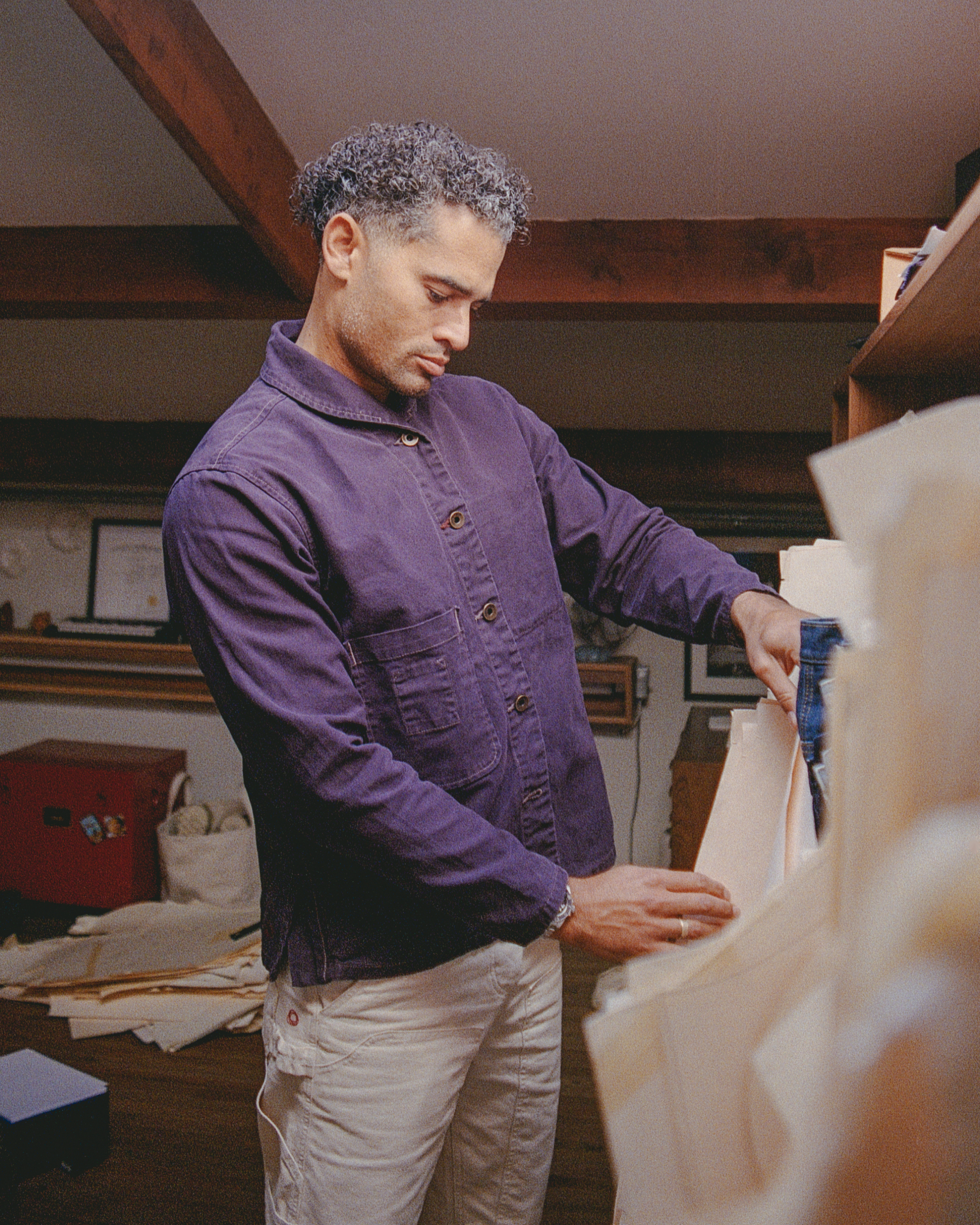 Imperfects Rivian Collaboration Shepherds  Shirt Borealis Purple