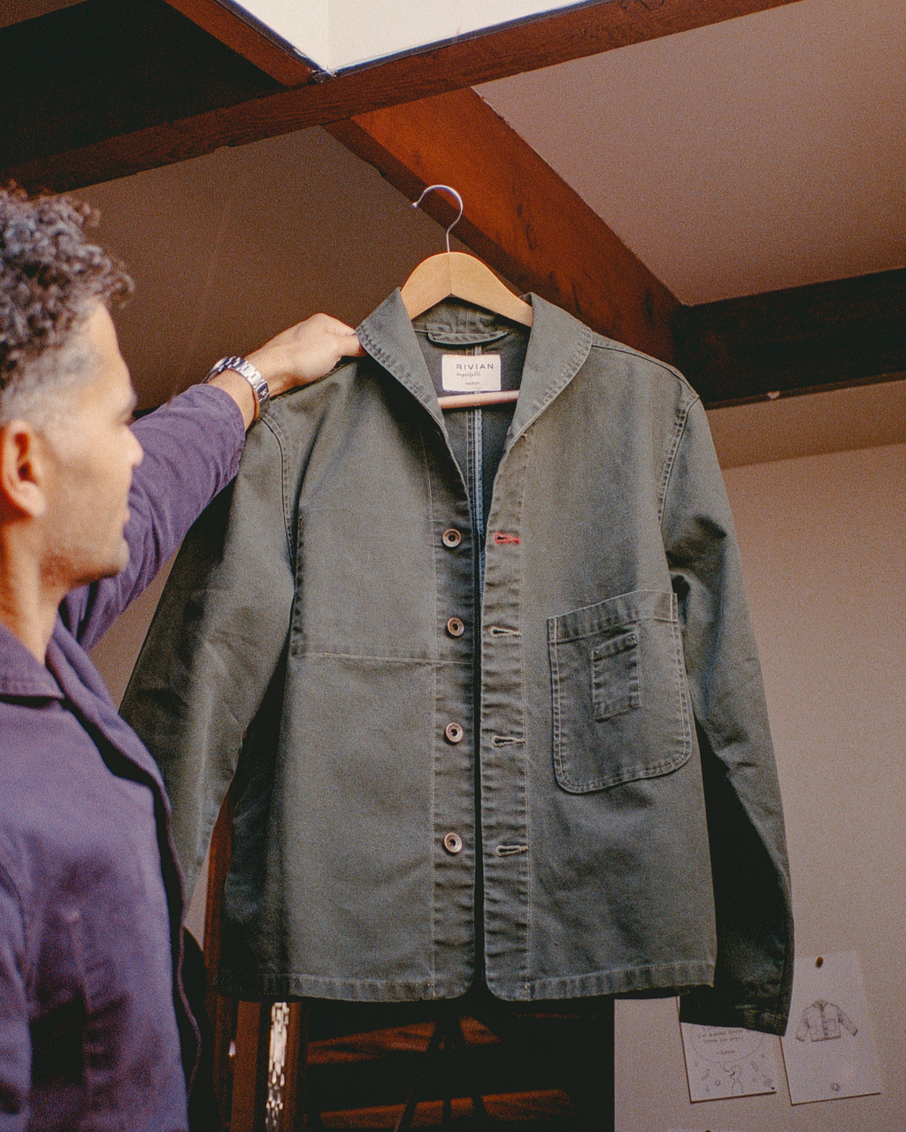 Imperfects Rivian Collaboration Shepherds  Shirt Dark Forest