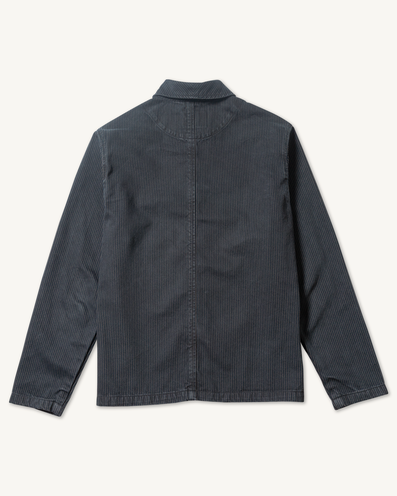 Shepherds Shirt in Indigo Hickory Stripe