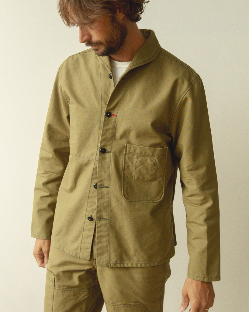 Imperfects - Shepherds Shirt in Fatigue Canvas