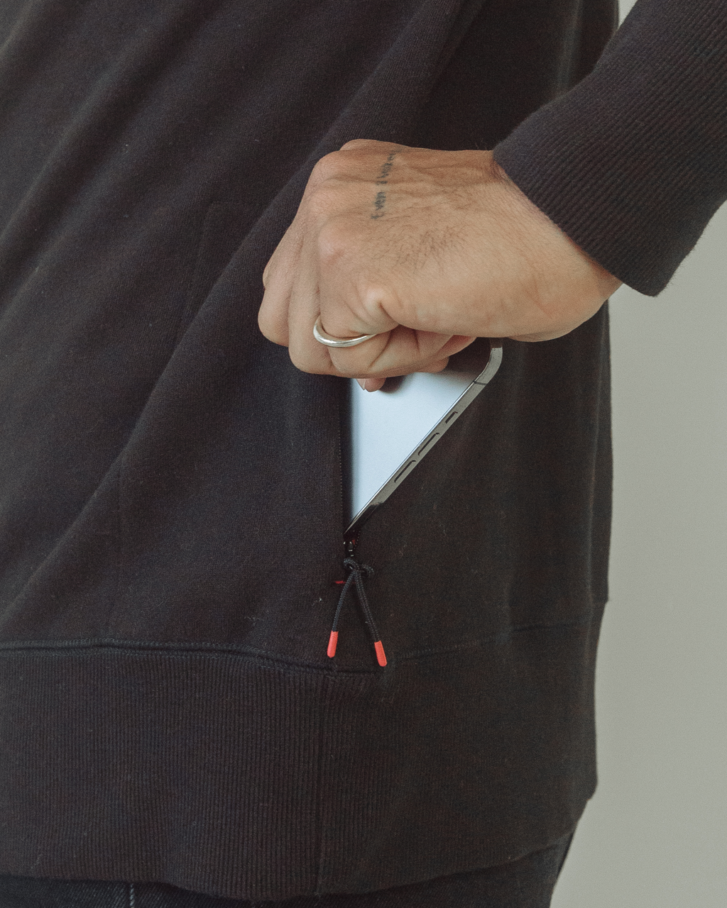 Signature Crew Midway Fleece Mens Obsidian