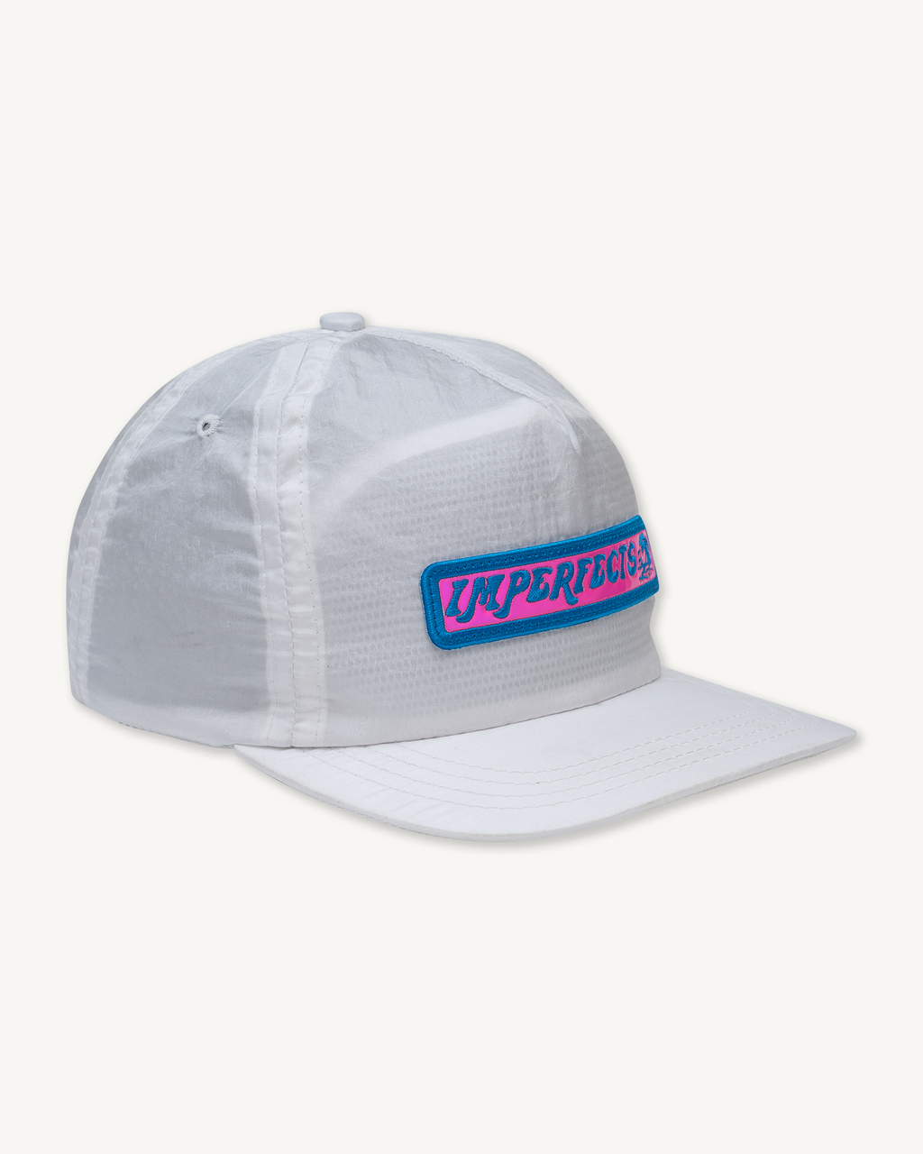 Surf Cap | Aloha Hologram in White Crinkle