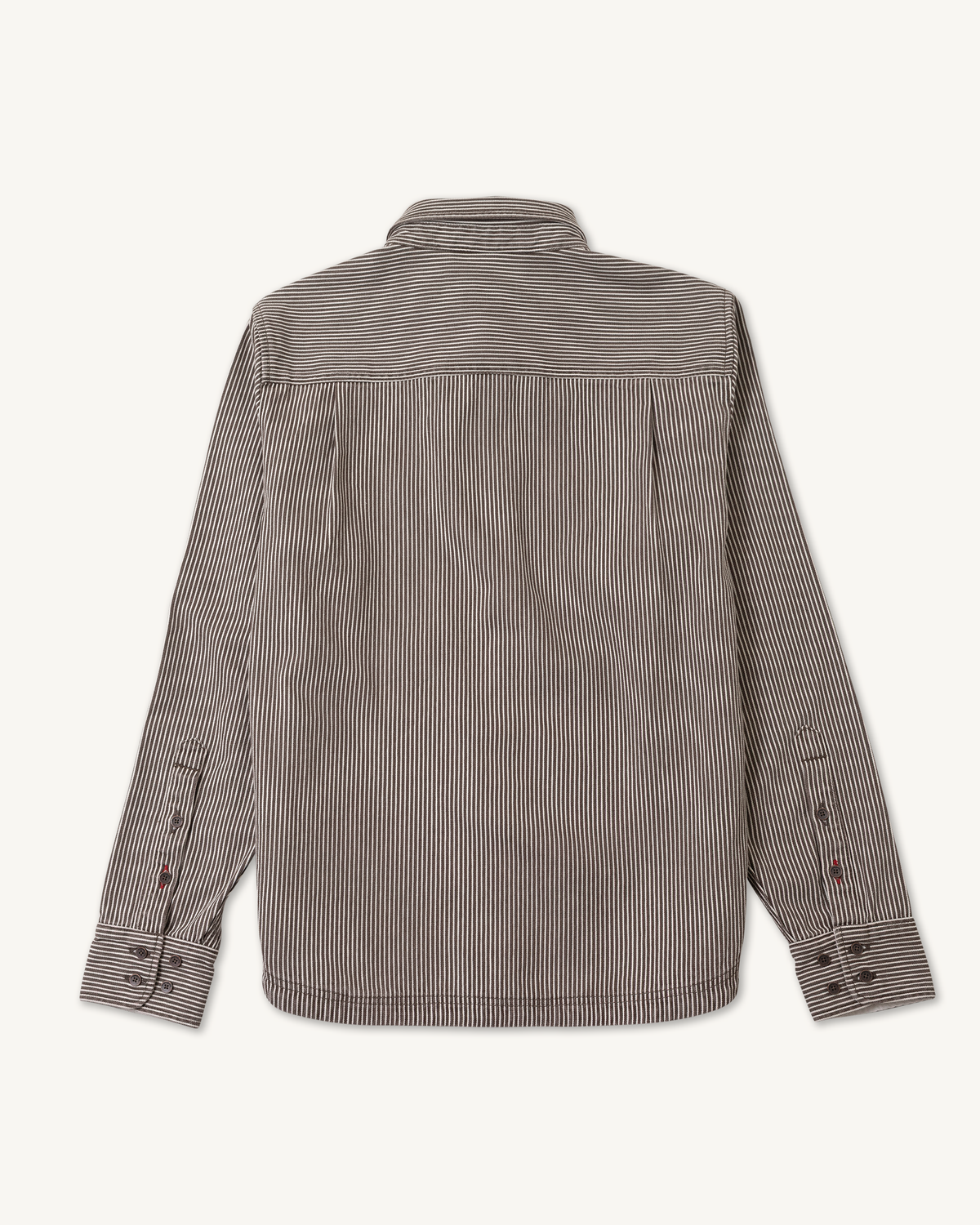 Tradesman Button Down in Coyote Hickory Stripe, Coyote