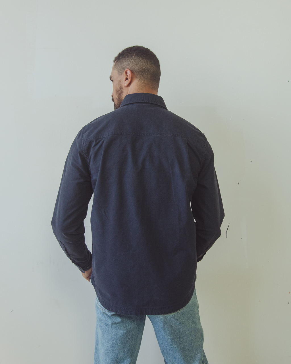 Tradesman Button Down Oxford Cloth Shirt Mens Dark Navy