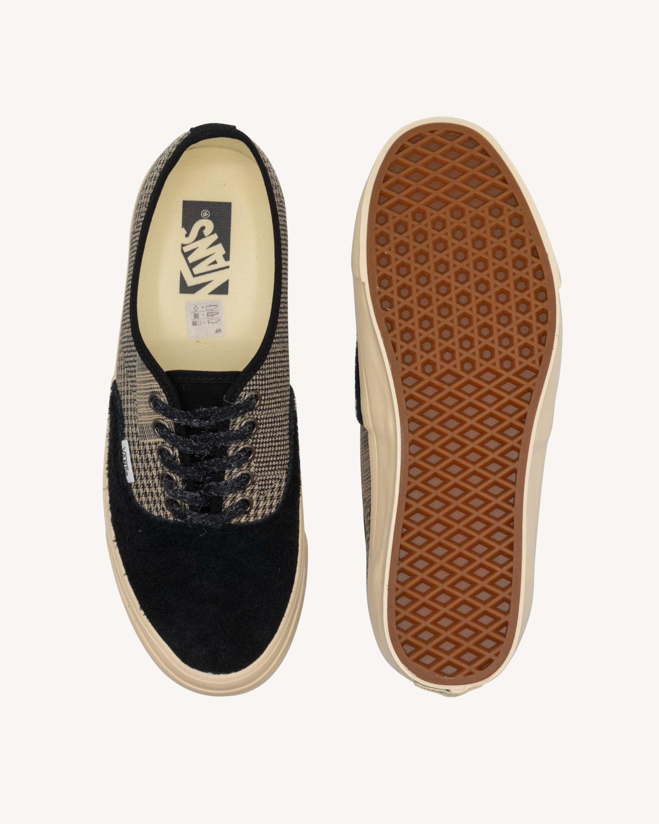 Herringbone Black/Tan Brown