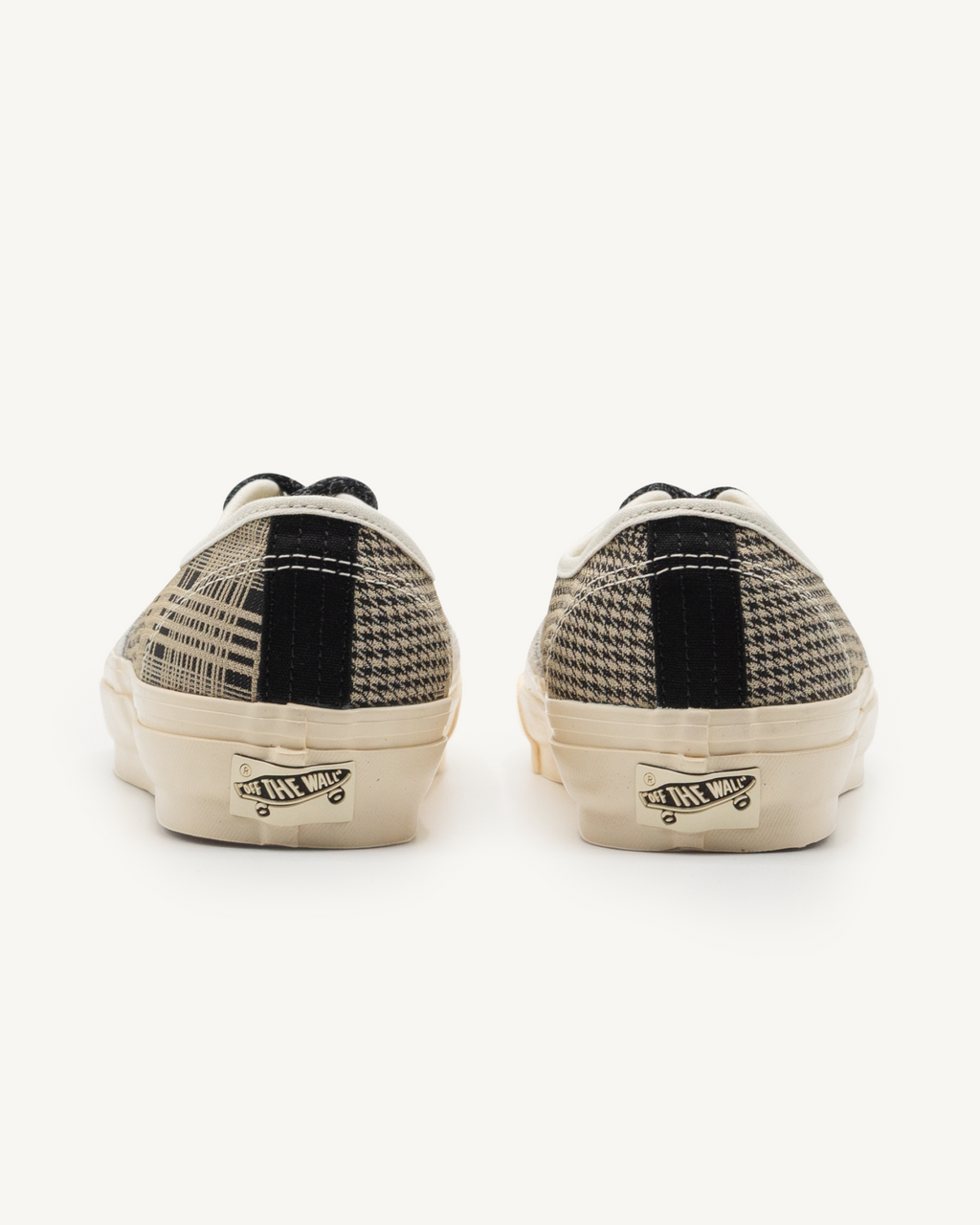Herringbone White/Brown