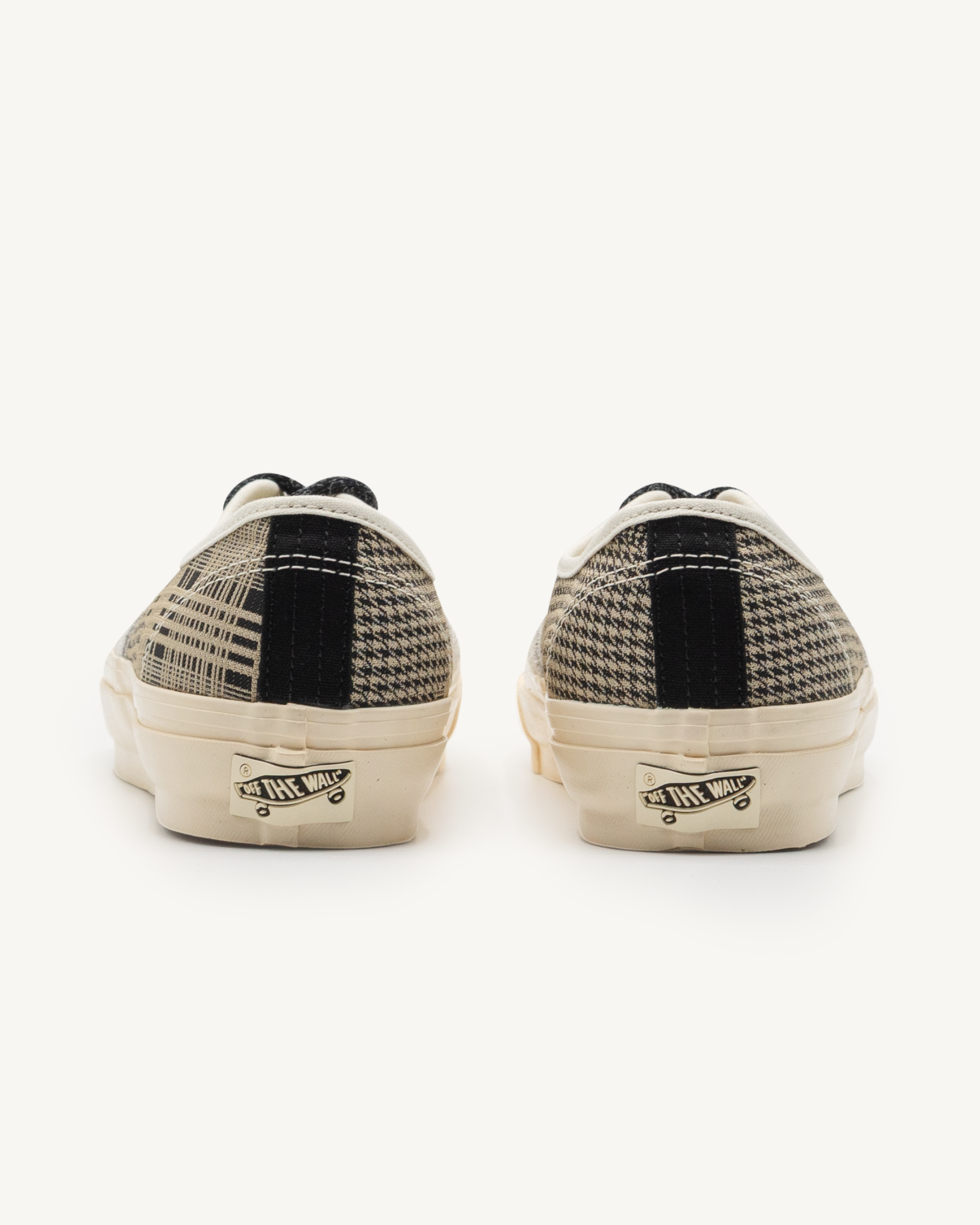 Herringbone White/Brown