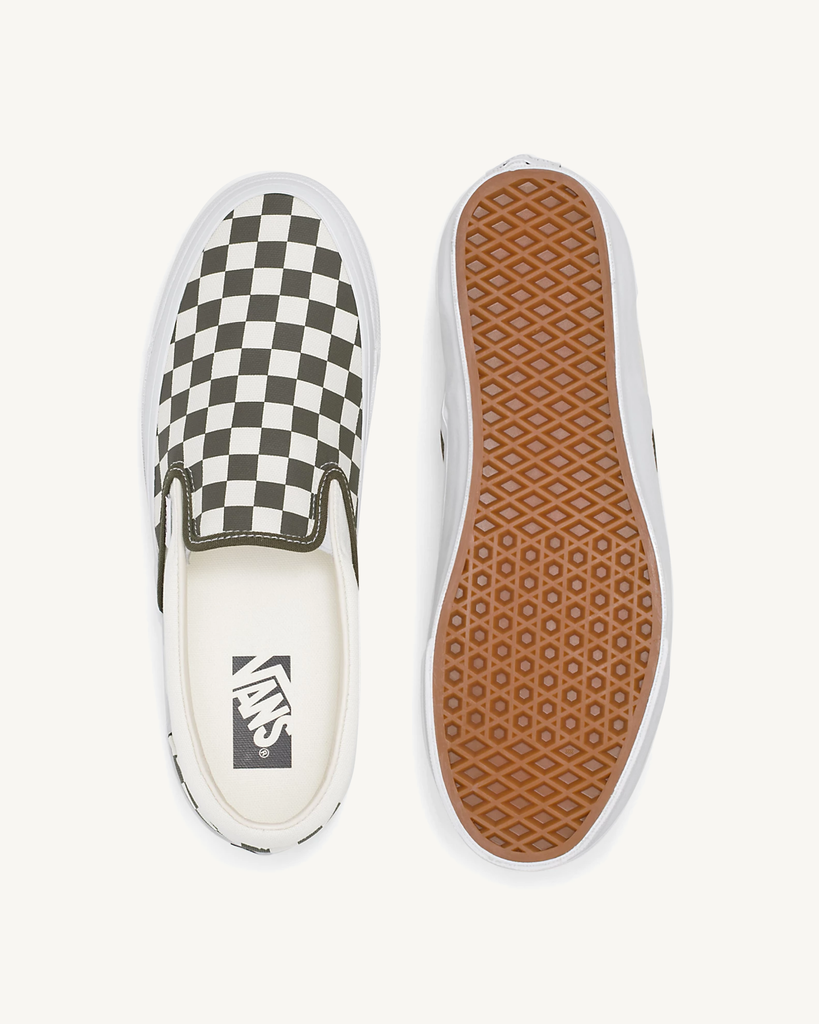Vans Premium LX Classic Slip-On 98 | Checkerboard Grape Leaf Vans Premium LX Classic Slip-On 98 | Checkerboard Grape Leaf
