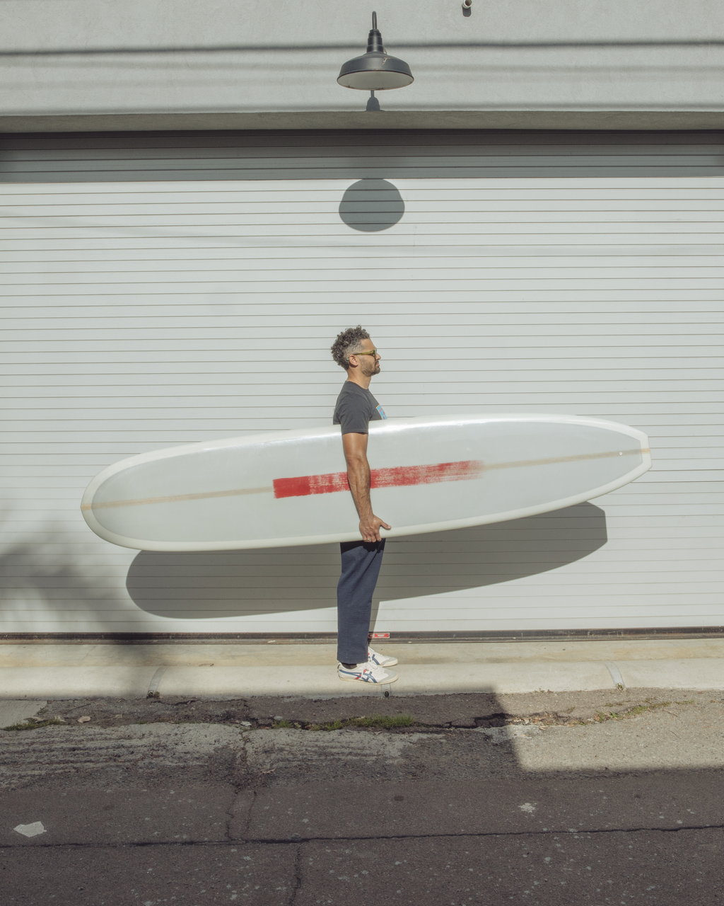 9'7" Madera Noserider in Grey White Balsa | Board #1107
