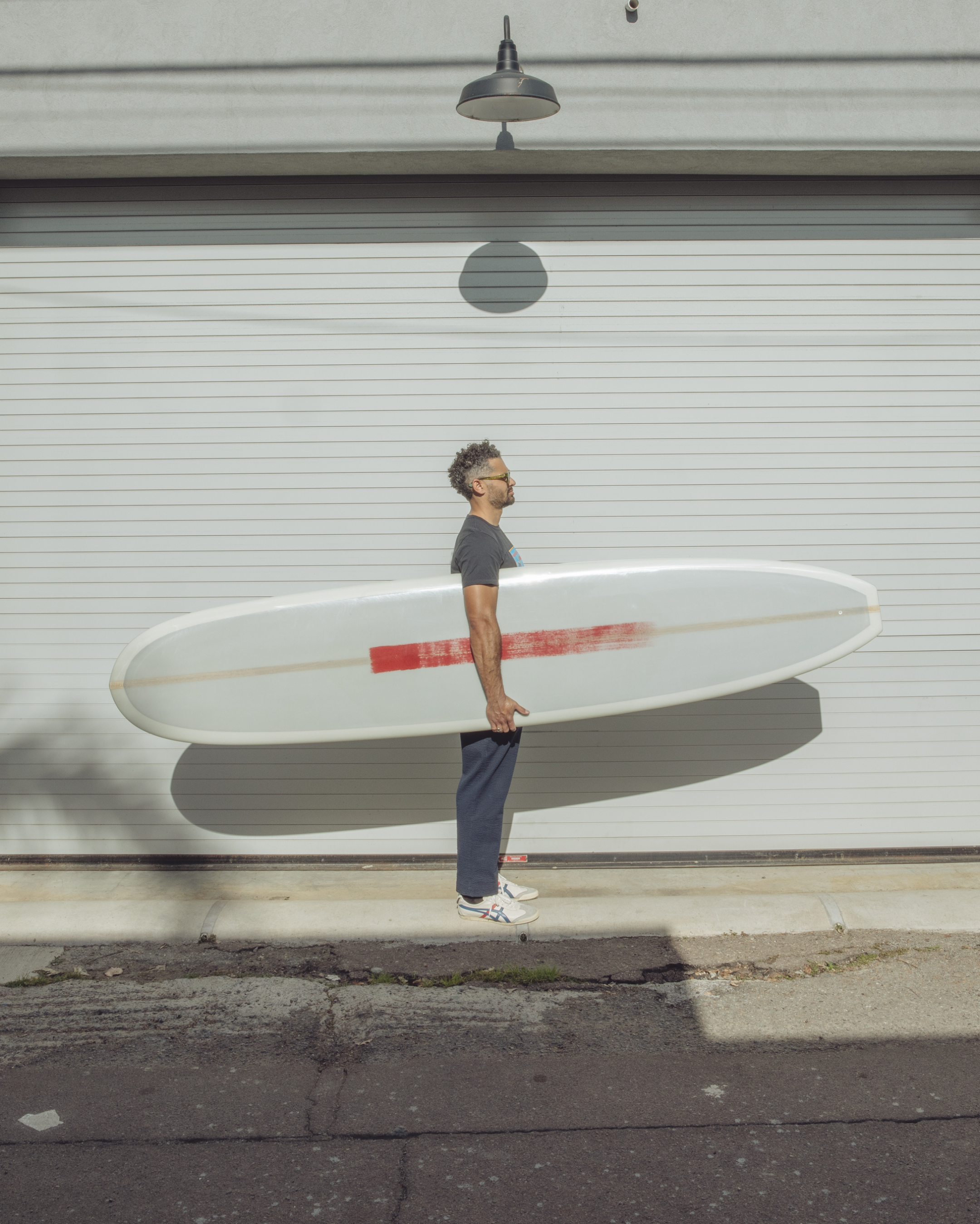 9'7" Madera Noserider in Grey White Balsa | Board #1107