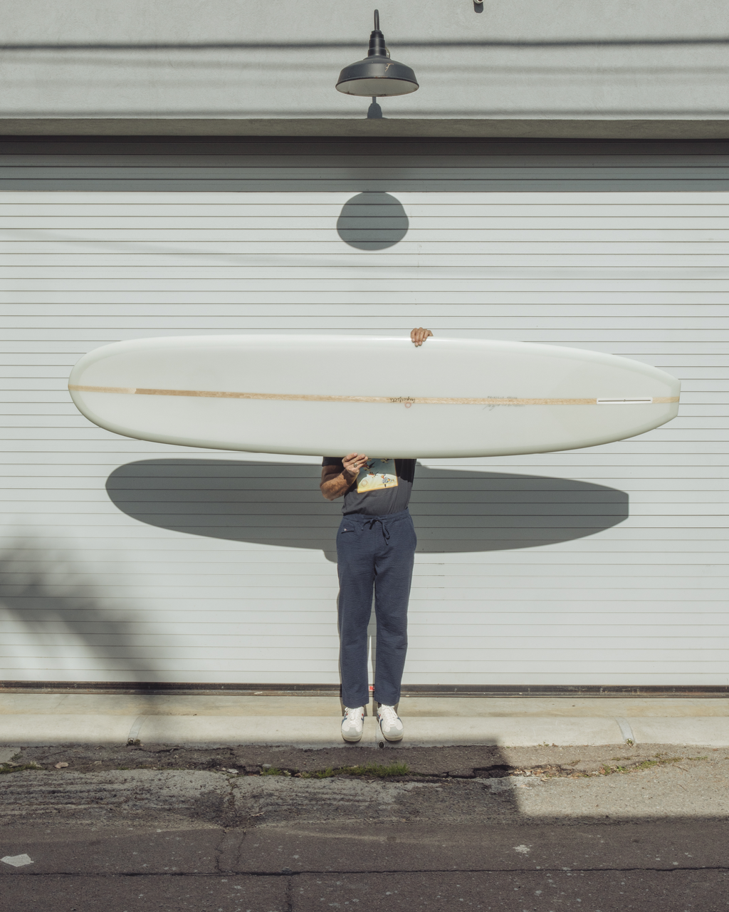 9'7" Madera Noserider in Grey White Balsa | Board #1107