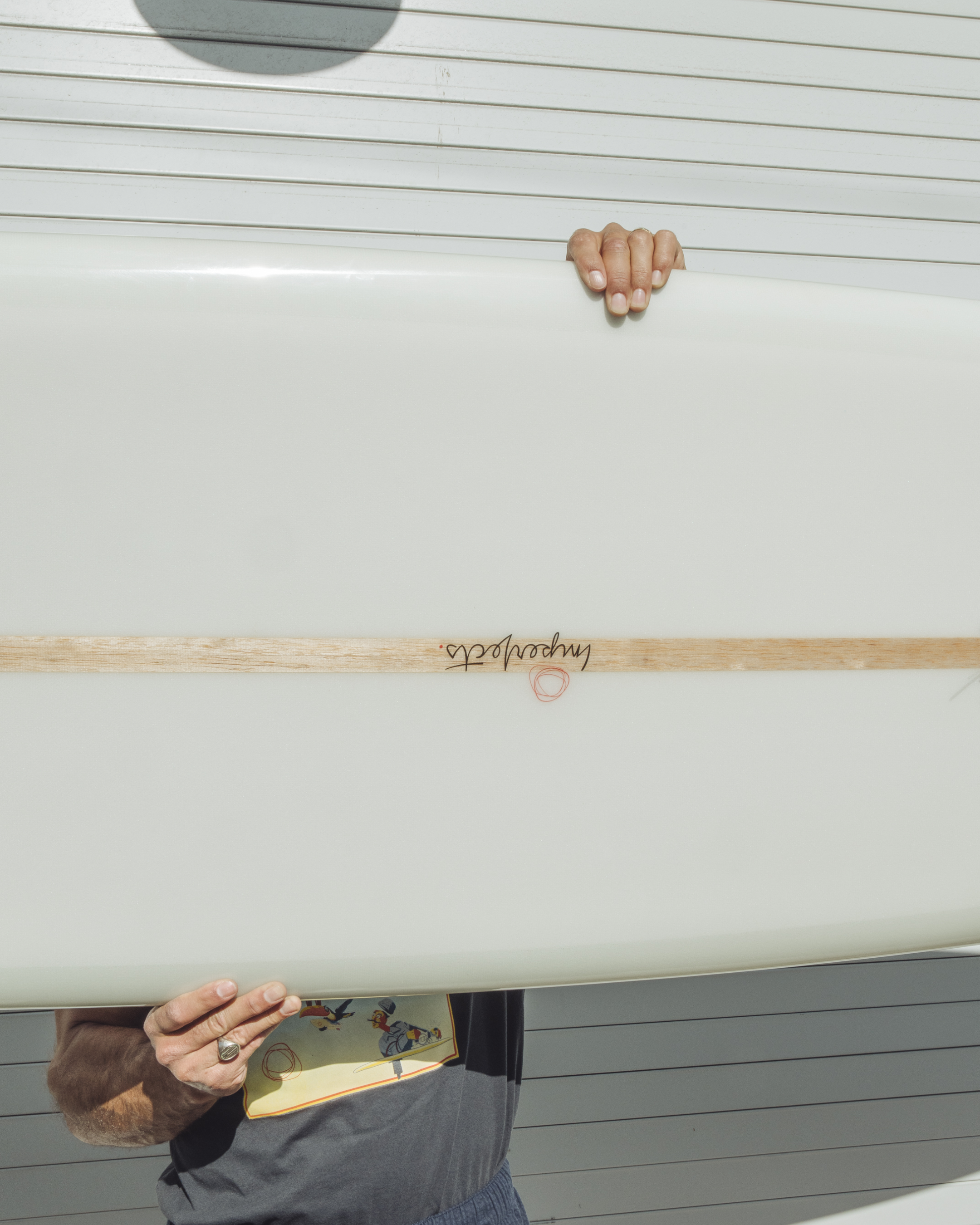 9'7" Madera Noserider in Grey White Balsa | Board #1107