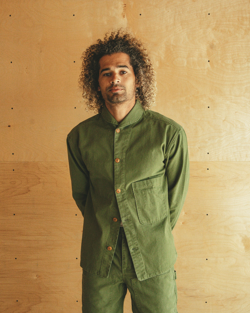 Imperfects - Shepherds Shirt in Fatigue Canvas - Mens