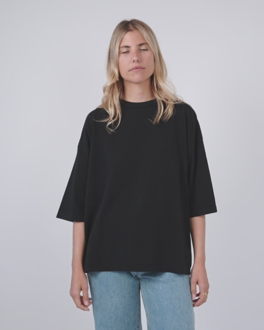 Imperfects - Night Shirt in Jet Black - Womens